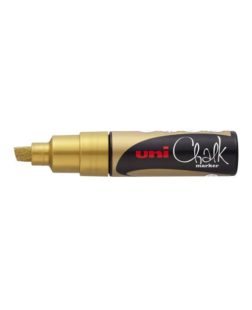 Marker Chalk UNI Gold 8.00mm Chisel tip