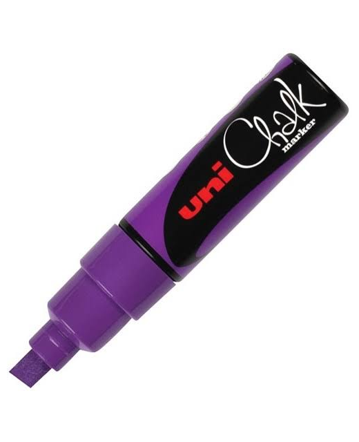 uni Liquid Chalk Marker PWE-8K Chisel Tip 8mm Violet