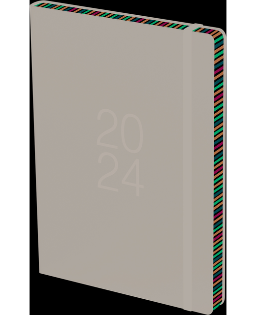 DIARY 2024 Collins Diary A51 Day Per Page Colour Edge Black Even Year