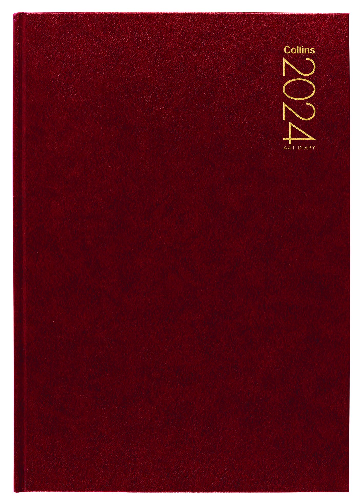 DIARY 2024 Collins Diary A41 Red Even Year StationeryDiaries