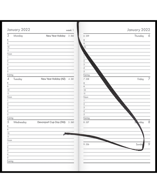 Diary 2024 Collins CW3 Appointment Black StationeryDiaries