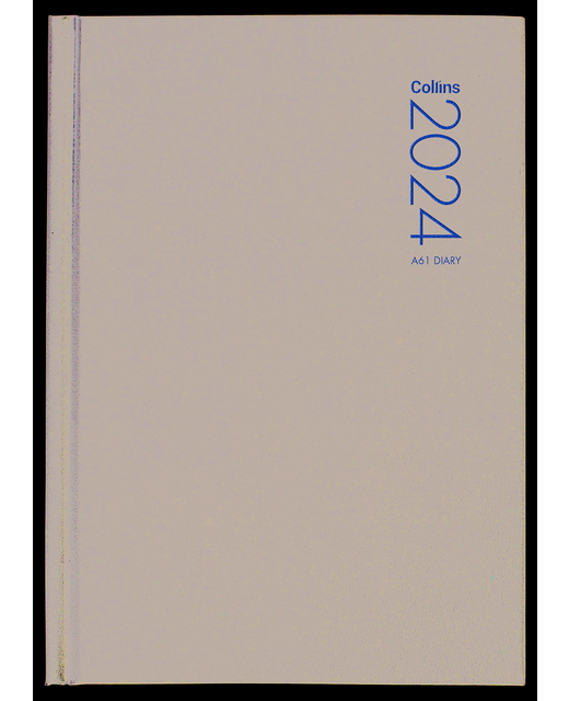 DIARY 2024 Collins Diary A61 Black Even Year StationeryDiaries