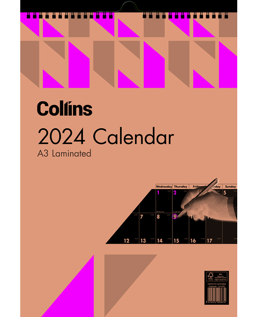 Calendar 2022 Milford A3 MTV Laminated - Stationery-Diaries : Onehunga