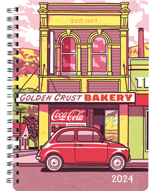 DIARY 2024 Collins Diary A51 Cities Wiro PP Diary With Note Pad Even Year