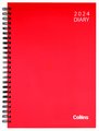 DIARY 2024 Collins Diary A51 Vivid Wiro Hardcover Even Year