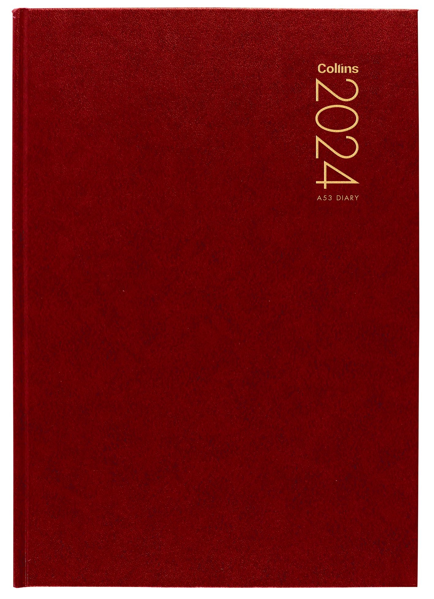 DIARY 2024 Collins Diary A53 Red Even Year StationeryDiaries