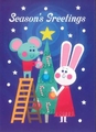 Xmas Cards Boxed 10 Pack Carolling Elves