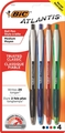 Bic Atlantis Medium Retractable Ball Pen Assorted 4 Pack