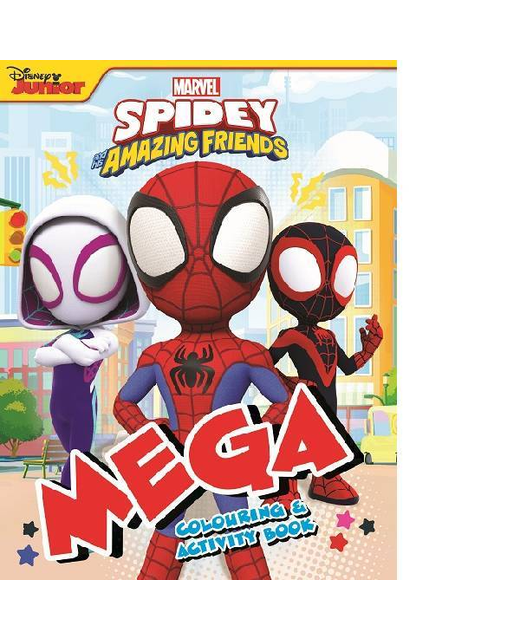 SPIDEY AND HIS AMAZING FRIENDS MEGA COLOURING BOOK - Children Books ...