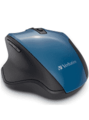 VERBATIM SILENT ERGONOMIC WIRELESS MOUSE BLUE