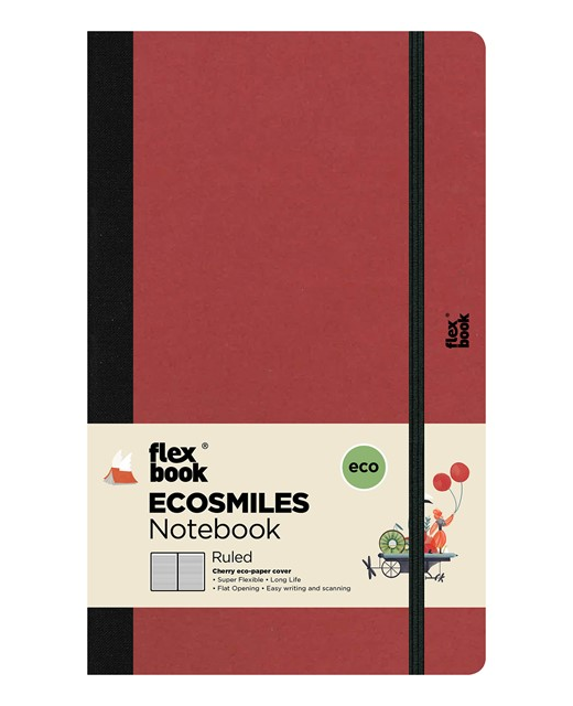 FLEXBOOK NOTEBOOK MEDIUM RULED CHERRY