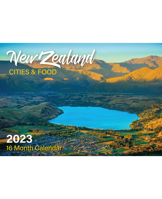 BISCAY 2023  New Zealand City & Food 16 Month Calendar