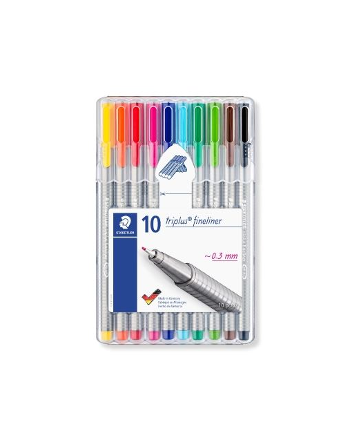 PEN FTP STAEDTLER TRIPLUS .3 WLT 10 ASSORTED - Stationery-Writing ...