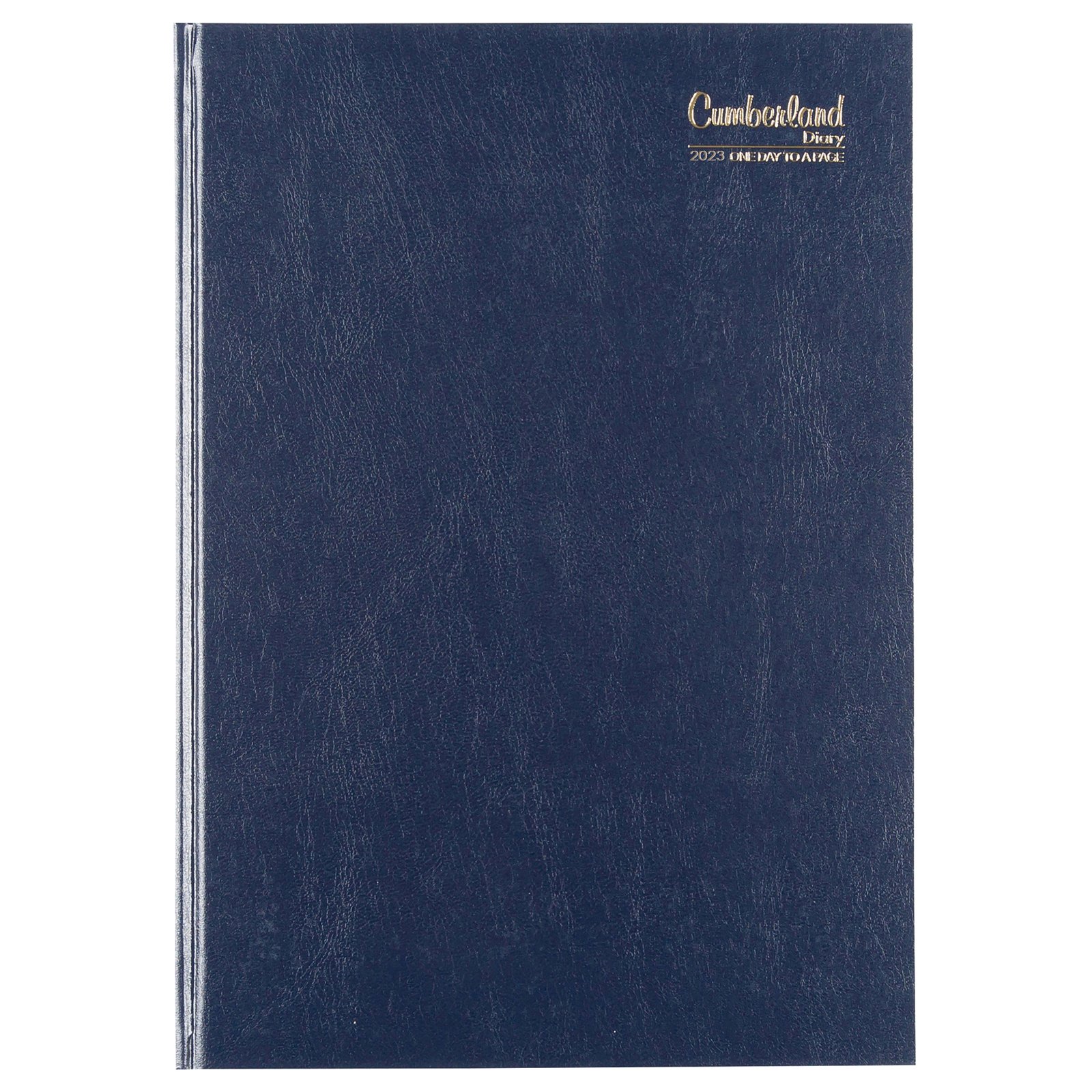 2023 Diary Cumberland Casebound A4 Day to Page Blue - Stationery ...