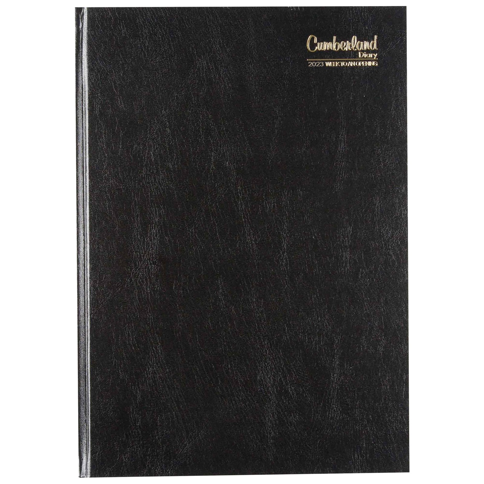 2023 Diary Cumberland Casebound A4 Week to View Black - Stationery ...