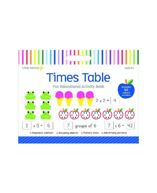 LITTLE GENIUS TIMES TABLE MEGA PAD VOL 2 Children BooksActivities