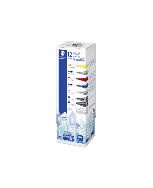 STAEDTLER 12 PC TRIPLUS MOBILITY