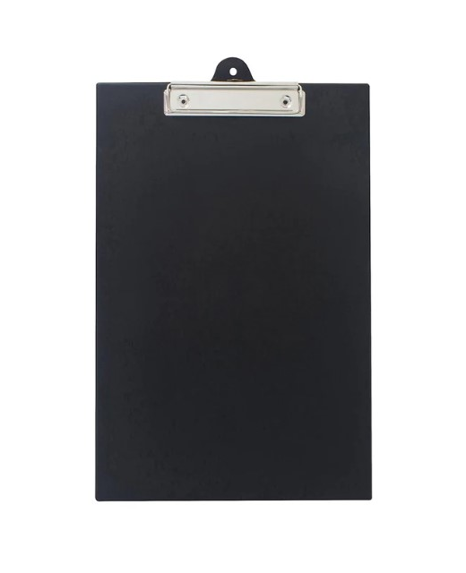 OKIN CLIPBOARD PVC SINGLE FC BLACK