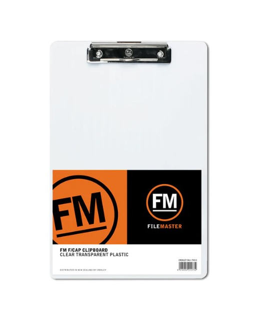 CLIPBOARD FM PLASTIC CLEAR