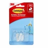 COMMAND HOOK 3M 17092CLR SMALL CLEAR, PACK OF 2