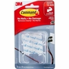 COMMAND CLEAR LARGE CORD CLIPS, 2 CLIPS, 3 STRIPS / PACK