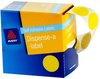 LABEL DISP AVERY DOTS 24MM YELLOW PK 500