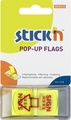 STICK N POP UP FLAGS SIGN HERE 45*25