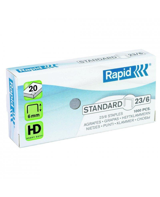 RAPID STANDARD 23/6 STAPLES 6MM