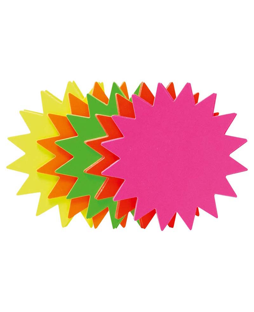 STARS 105MM FLUORO ASSORTED PK 25