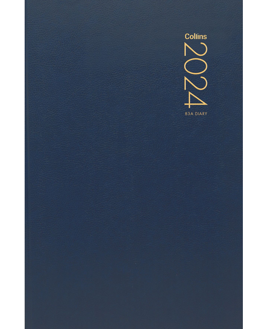 DIARY 2024 Collins Diary 83A Navy Even Year