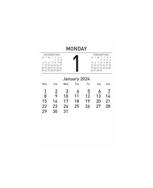 Milford Desk Calendar Refill 2024 Gifts & Greeting CardsCalendars