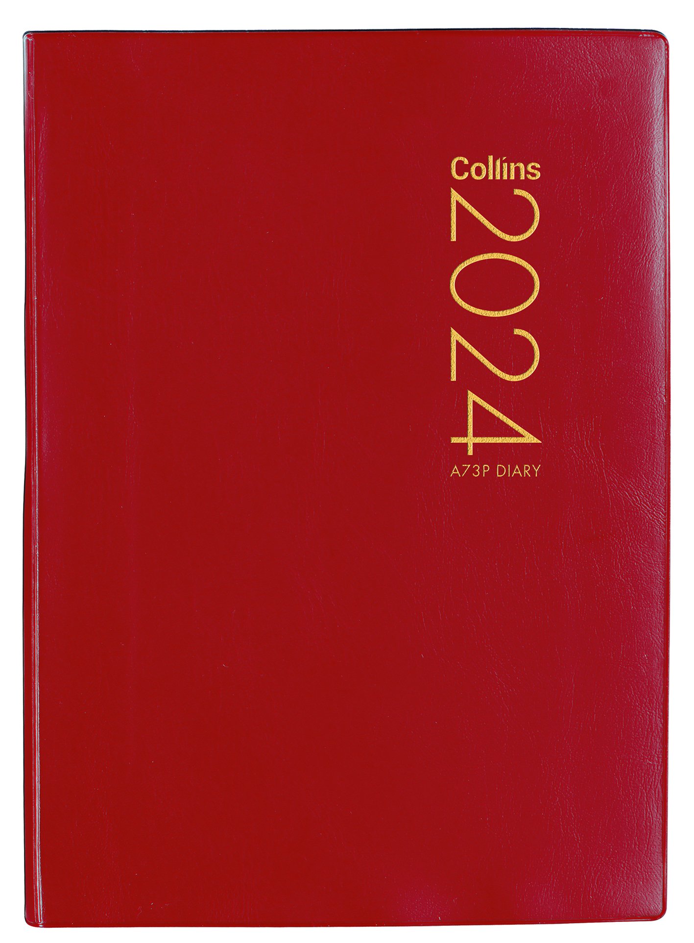 DIARY 2024 Collins Diary A73P Red Even Year StationeryDiaries