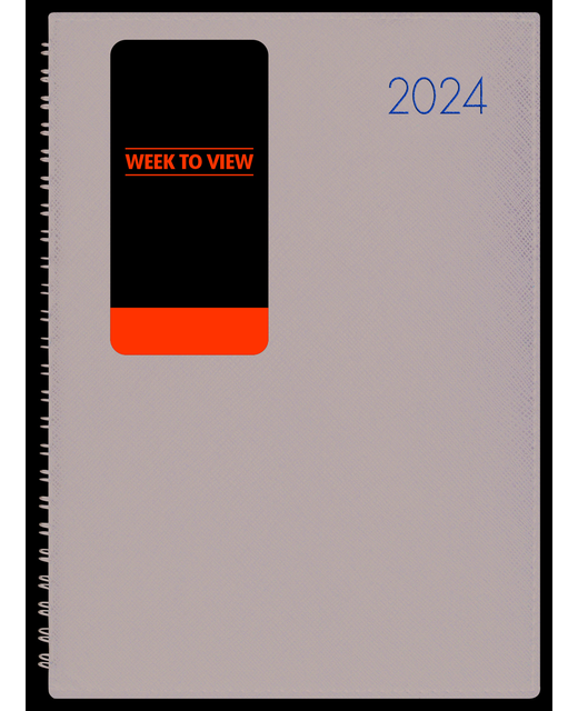 DIARY 2024 Collins Boston A53 Week To View Diary Black Wiro Even Year