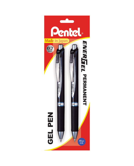 PENTEL ENERGEL PERMANANT GEL PEN 0.7MM BLUE