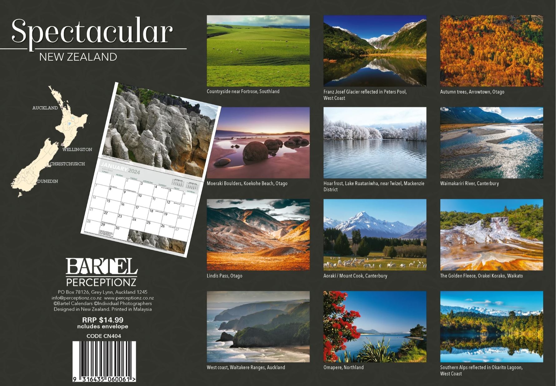 CALENDAR 2024 SPECTACULAR NEW ZEALAND Gifts & Greeting Cards