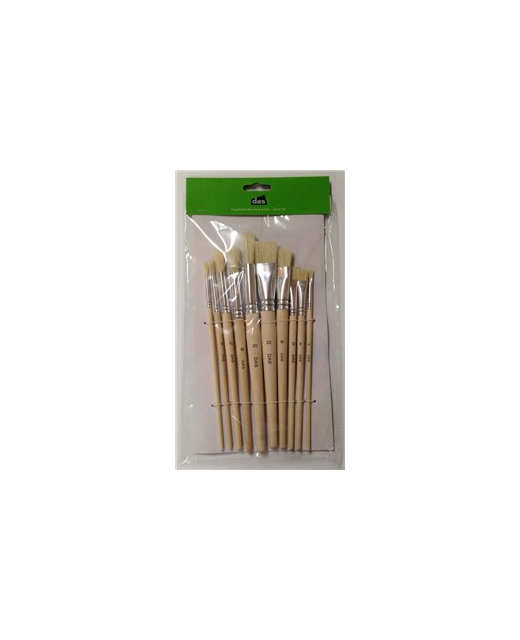 DAS ASSORTED ARTIST BRUSHES -  SET OF 10