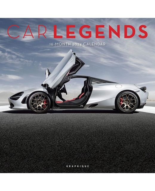 2024 SQUARE CALENDAR CAR LEGENDS Gifts & Greeting CardsCalendars