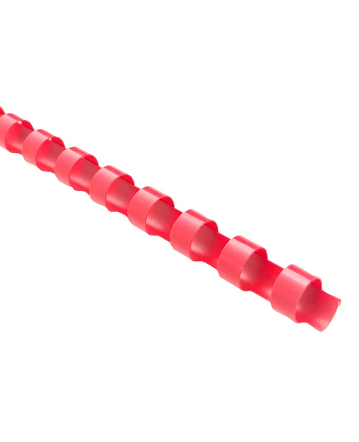 Icon Binding Coil Plastic 25mm Red, Pack of 50