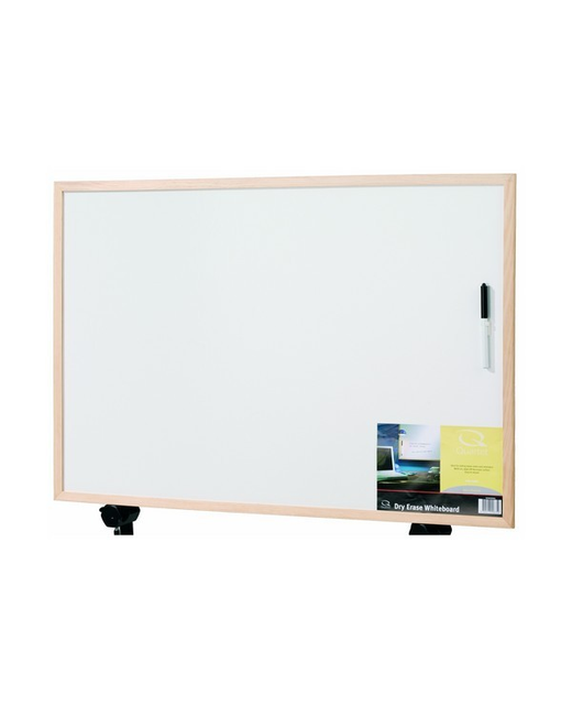 PINE FRAME QUARTET MELAMINE WHITEBOARD 900X600MM