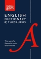 COLLINS GEM DICTIONARY AND THESAURUS 6TH EDITION