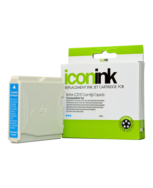 Icon Compatible Brother LC37 LC57 Cyan Ink Cartridge