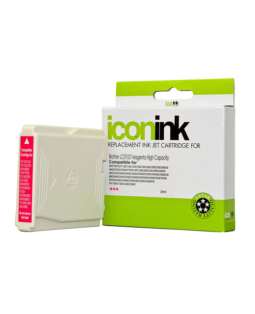 Icon Compatible Brother LC37 LC57 Magenta Ink Cartridge