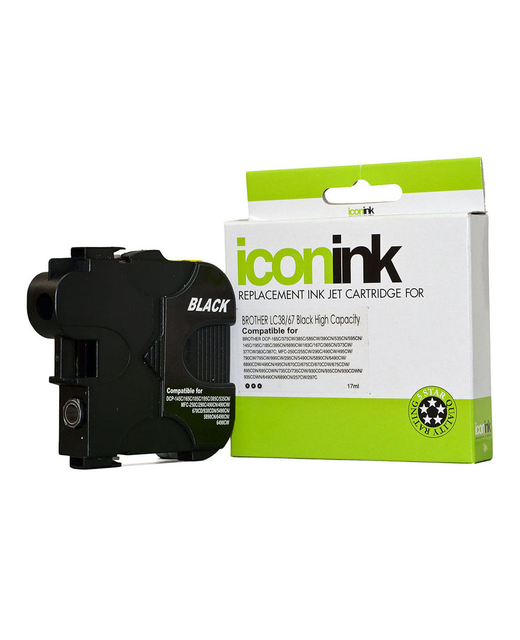 Icon Compatible Brother LC38 LC67 Black Ink Cartridge