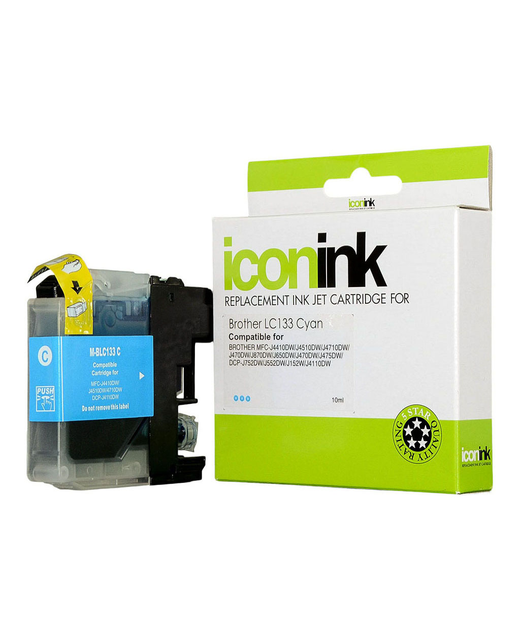 Icon Compatible Brother LC133 Cyan Ink Cartridge