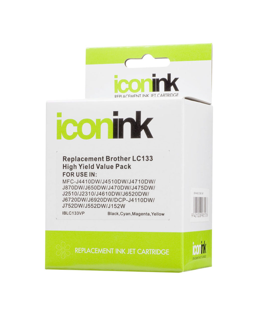 Icon Compatible Brother LC133 BCMY Ink Value Pack