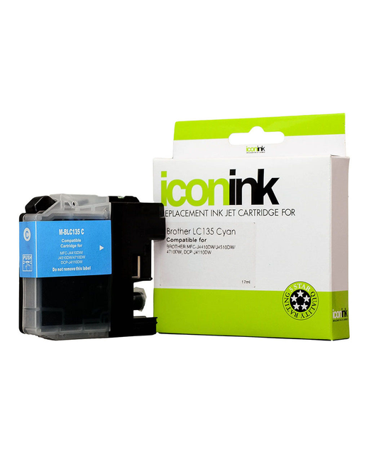 Icon Compatible Brother LC135 Cyan Ink Cartridge