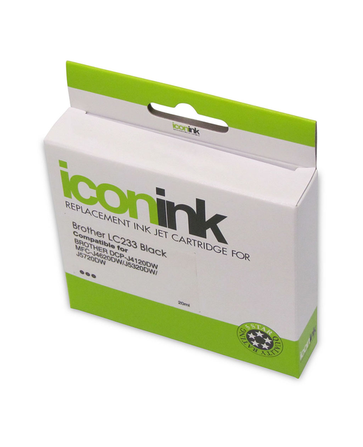 Icon Compatible Brother LC233 Black Ink Cartridge