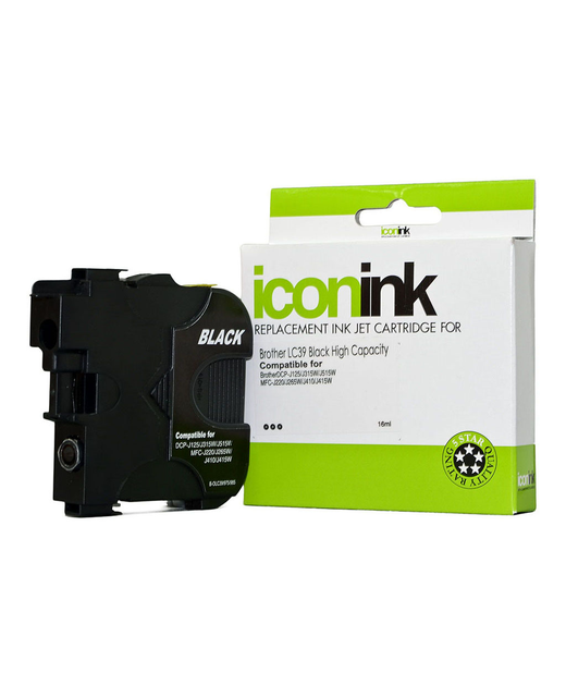 Icon Compatible Brother LC39 Black Ink Cartridge