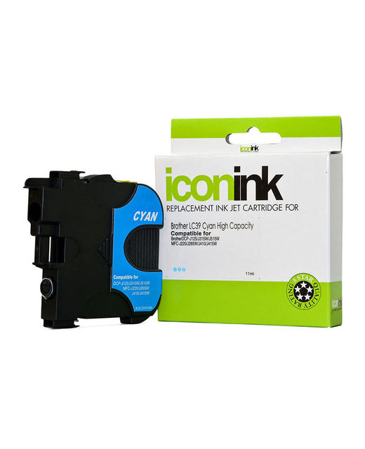 Icon Compatible Brother LC39 Cyan Ink Cartridge