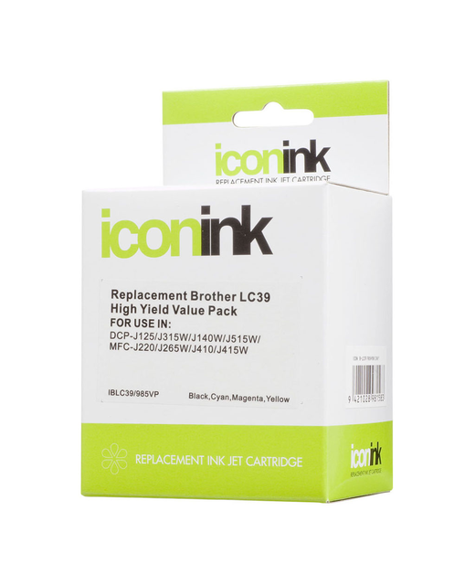 Icon Compatible Brother LC39 BCMY Ink Value Pack